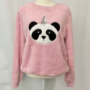Panda-Corn (Panda Unicorn) Sweatshirt Top,…